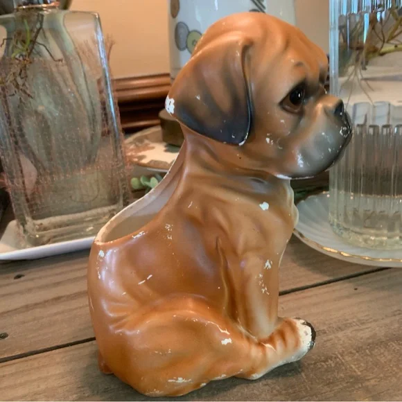 🌱vintage dog~planter~Utensil holder~farmhouse~pets~plants - Picture 9 of 11